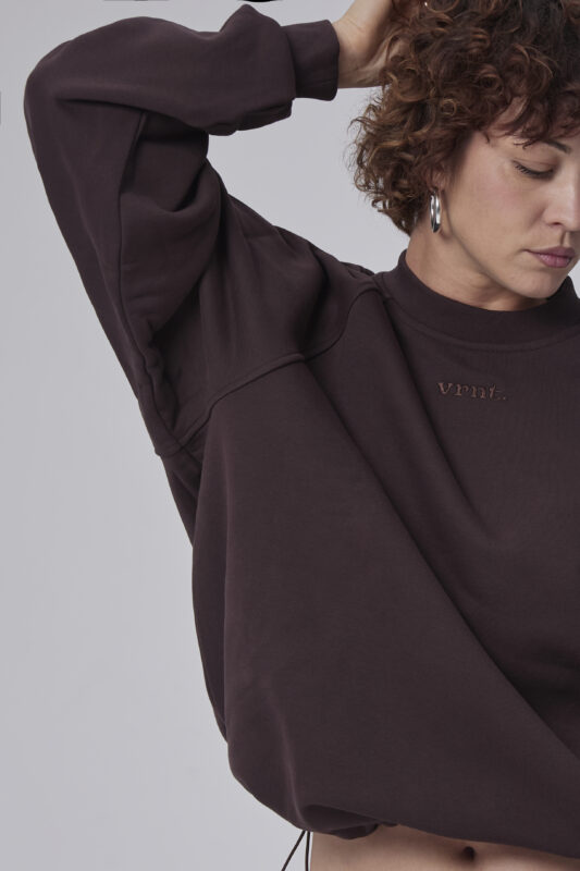 bluza oversize REPLAY brown