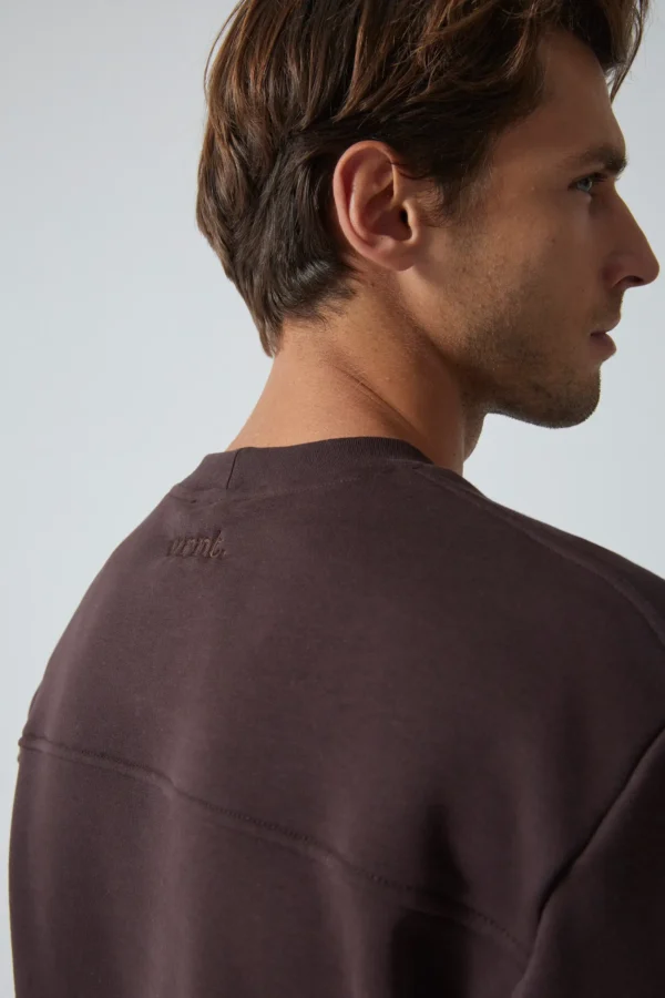 bluza crewneck SEAM brown
