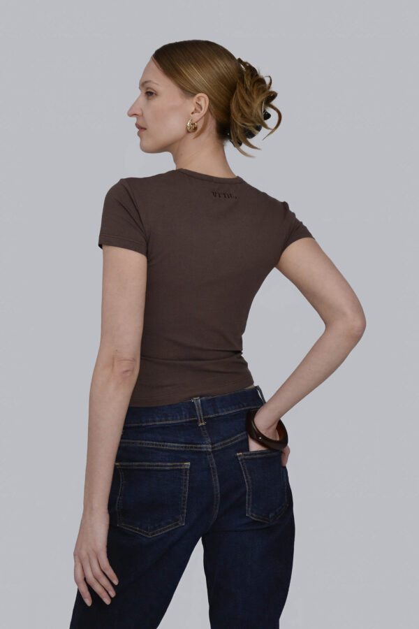 baby t-shirt VEIL brown