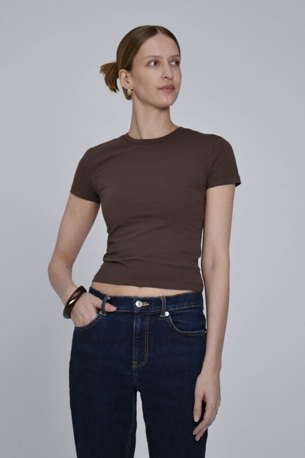 baby t-shirt VEIL brown
