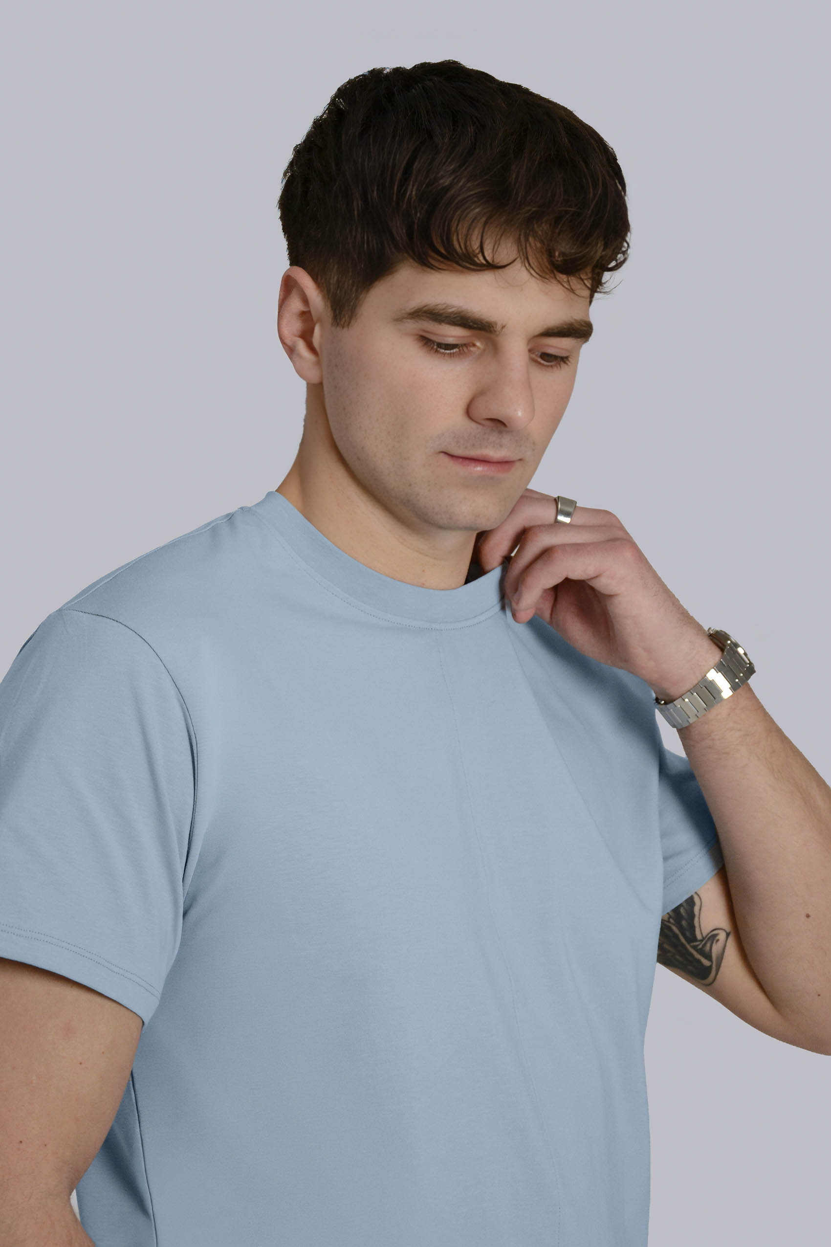 TRACE BABY BLUE2_1 t-shirt regular TRACE baby blue