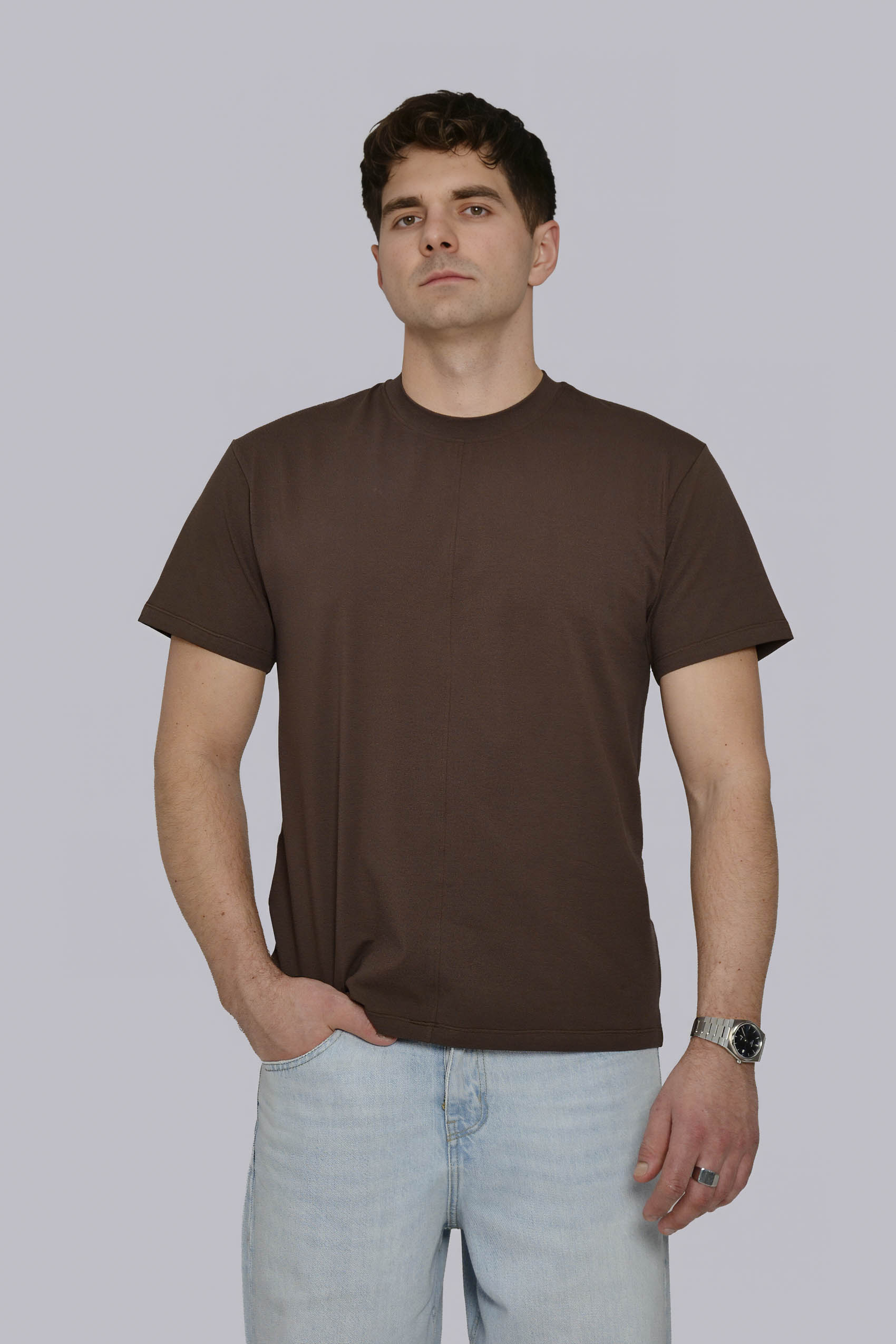 TRACE BROWN2_1 t-shirt regular TRACE brown