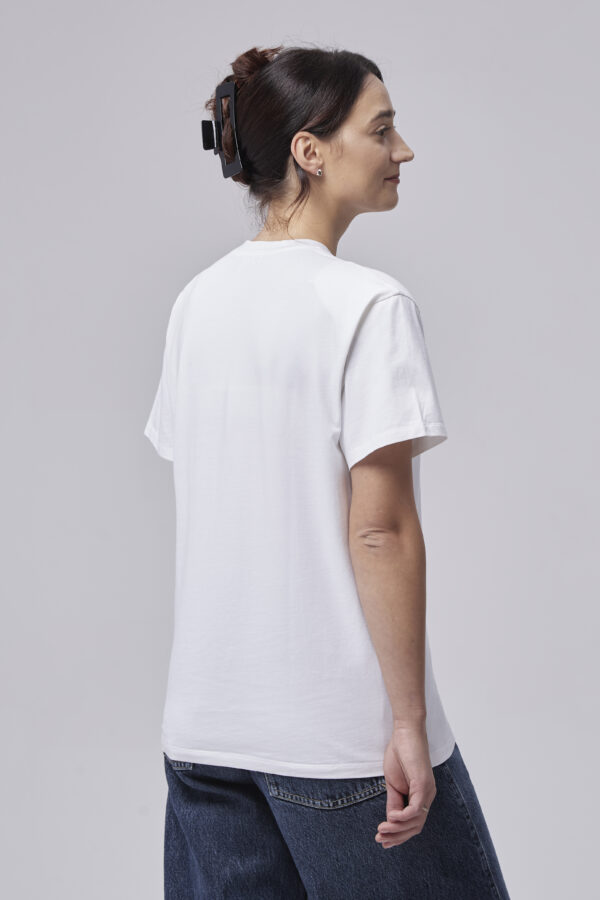 t-shirt regular TRACE z poduszkami off-white