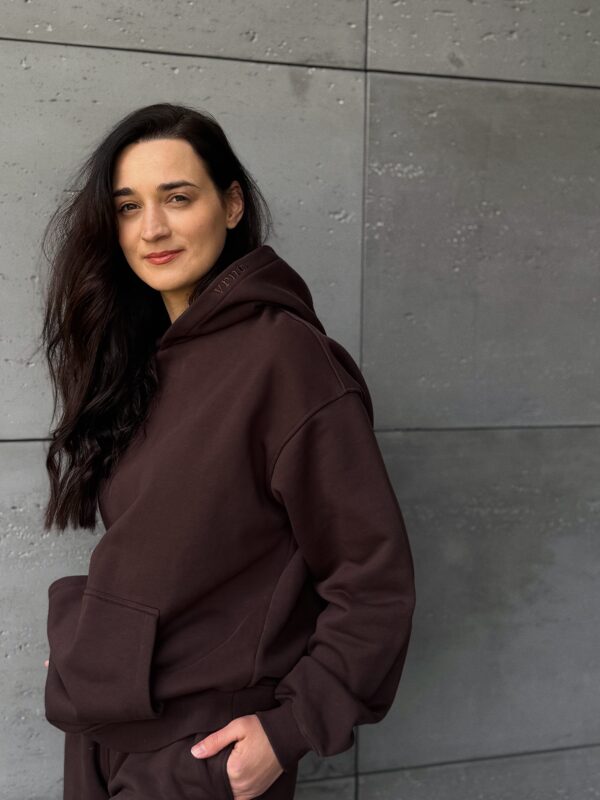 bluza z kapturem HAZE brown
