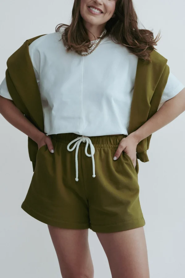 spodenki dresowe RUSH oliwkowe