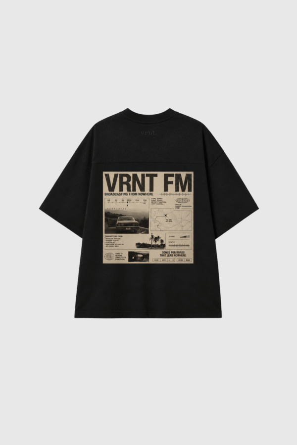 t-shirt oversize BASE fm black