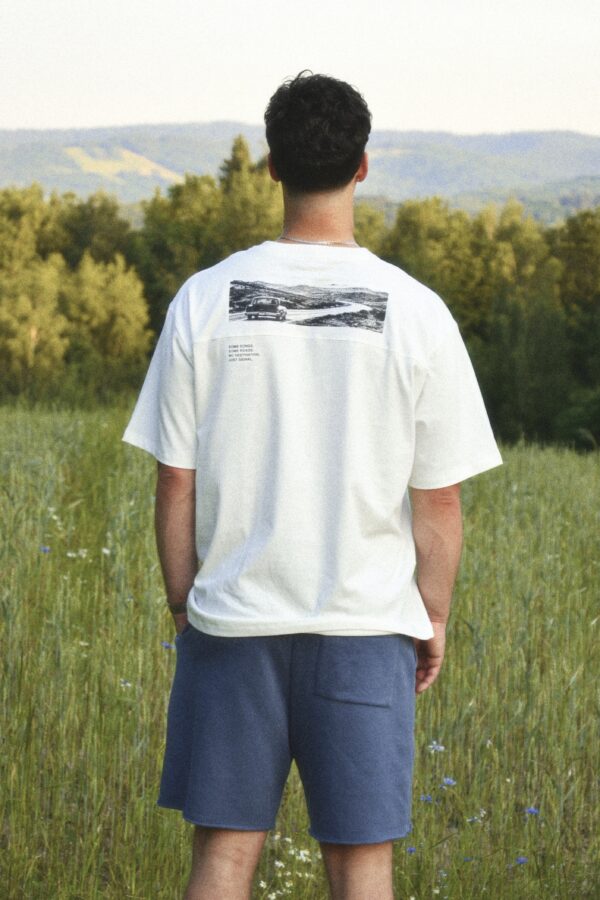 t-shirt oversize BASE road off-white