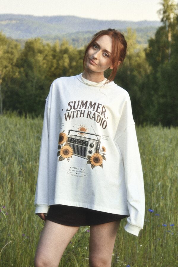 longsleeve CORE radio off-white